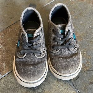 Black Vans sneakers toddler boy size 7